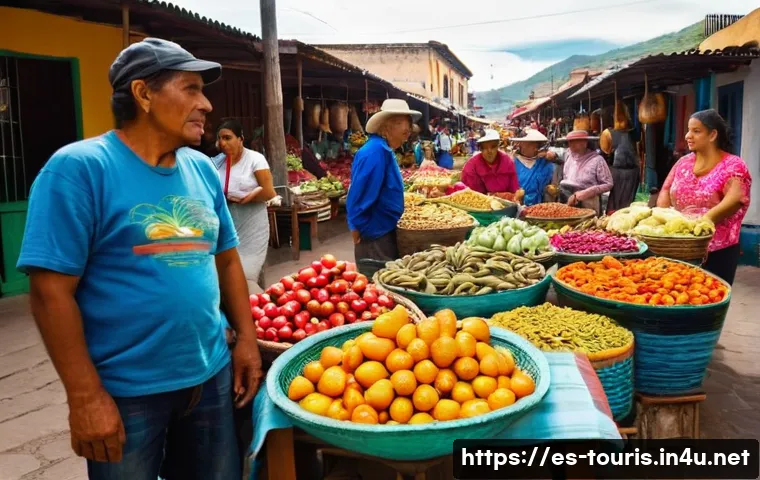 호텔관광경영학 국제화 - **Prompt: Vibrant Local Market Immersion in Oaxaca, Mexico**
"A wide-angle shot of a bustling, c...